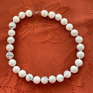 18” white buffalo turquoise necklace